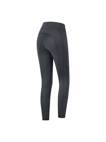 Dziewczęce legginsy jeździeckie z pełną przyczepnością ELT Ella szare