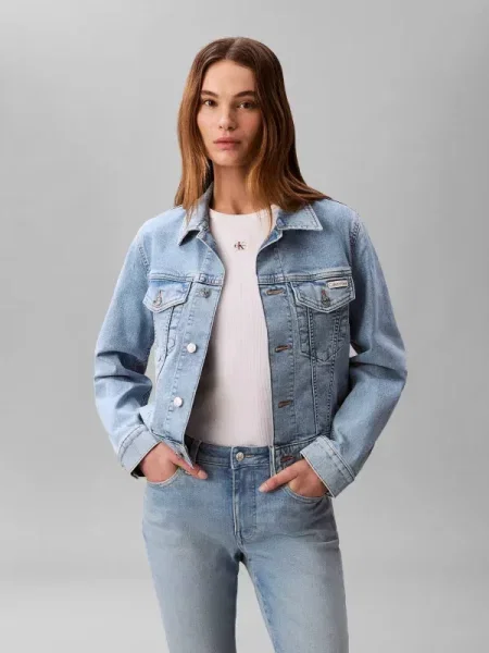 Calvin Klein Jeans Farmer kabát világoskék