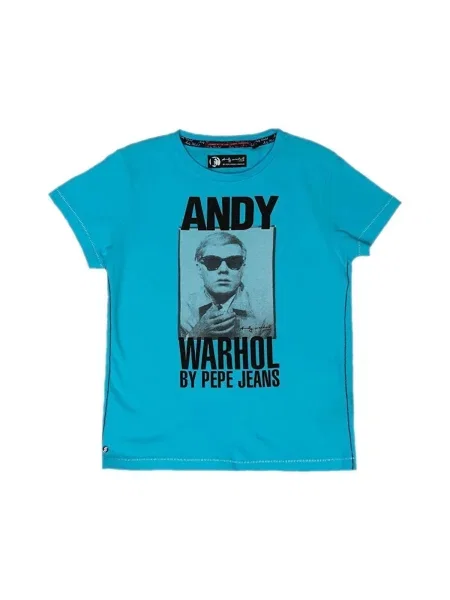 Tricou copii Pepe Jeans albastru