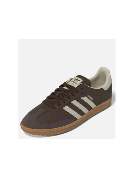 Sneakersy Adidas Samba skórzane brązowe