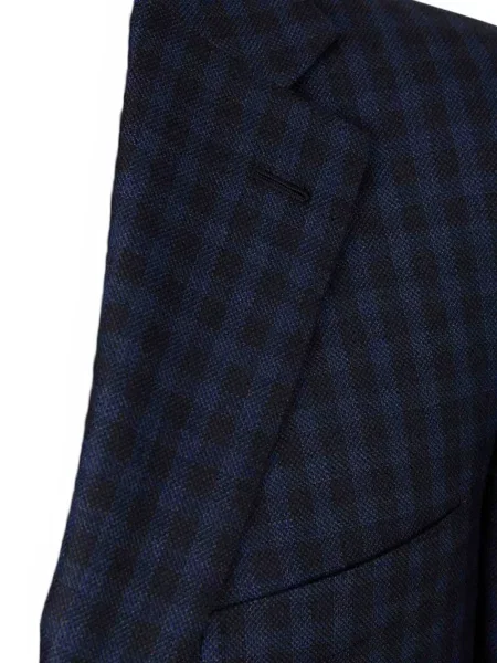 Vilnonis pledas švarkas Brioni mėlyna