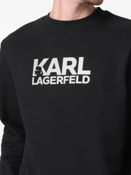 Hanorac Karl Lagerfeld cu imagine negru