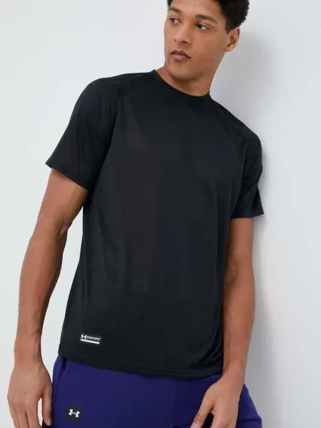 Kratka majica za vadbo Under Armour zelena črna