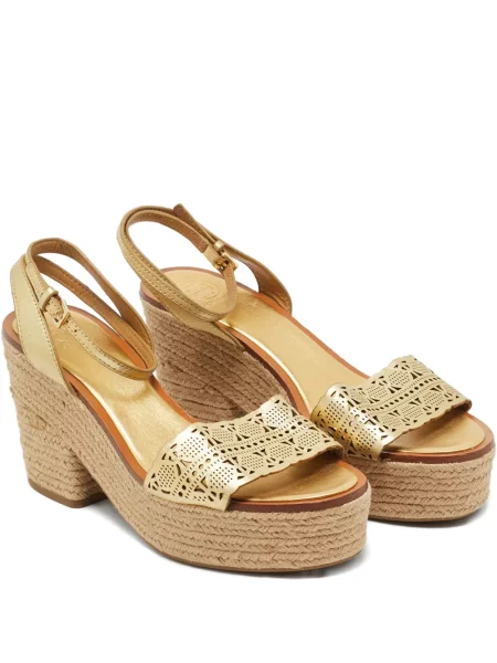 Espadrile Tory Burch cu platformă auriu