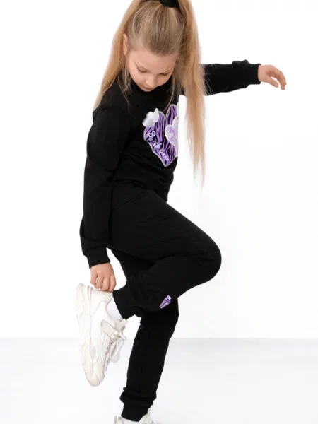 Дитячий Спортивний костюм Носи своє чорний