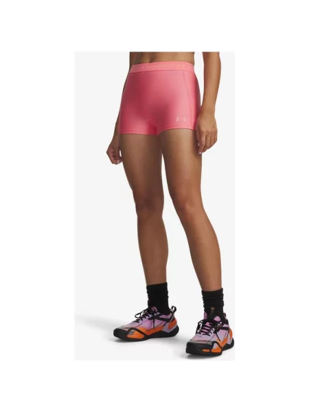 Legginsy krótkie Under Armour HeatGear koral M różowy