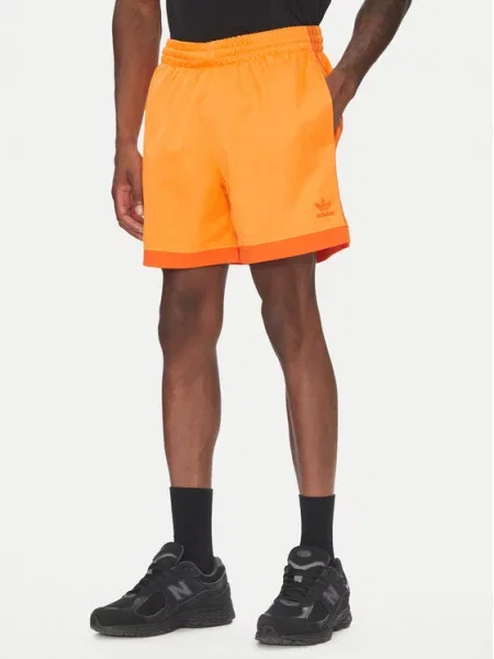 Adidas Pantaloni scurți sport Mock Eyelet deschis portocaliu