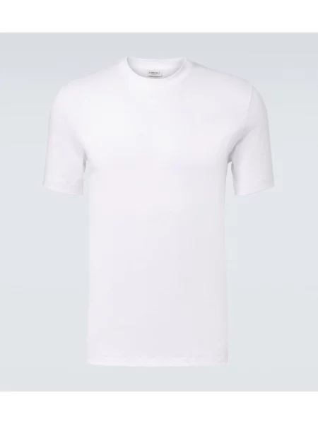 Tricou Zimmerli din jerseu alb