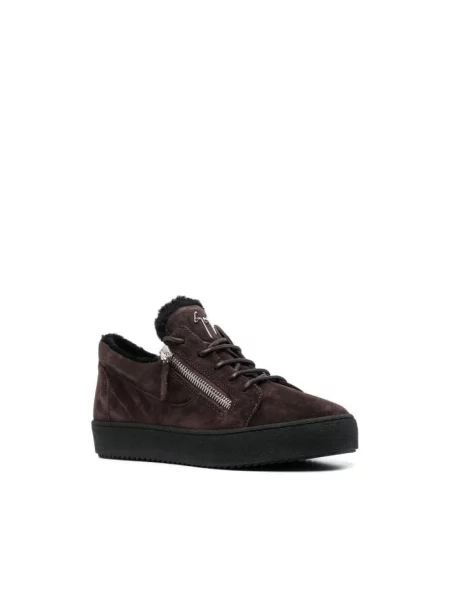 Sneakersy Giuseppe Zanotti biznesowe brązowe
