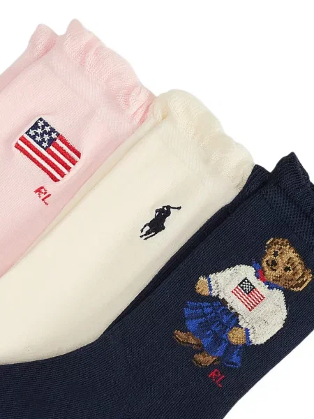 Skarpety dziecięce Polo Ralph Lauren niebieskie