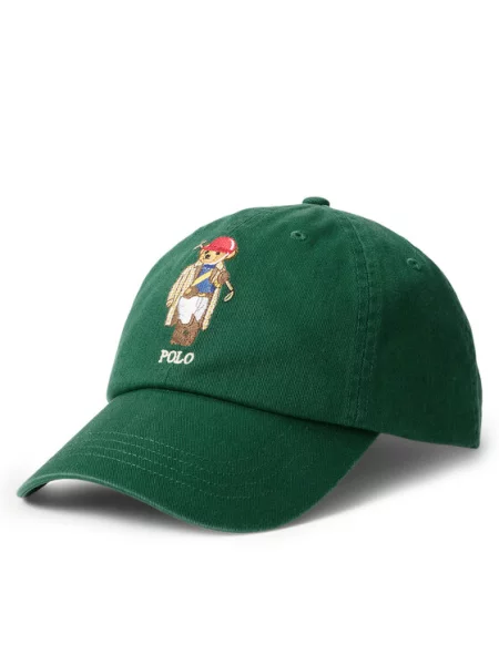 Kepurė su snapeliu Polo Ralph Lauren žalia