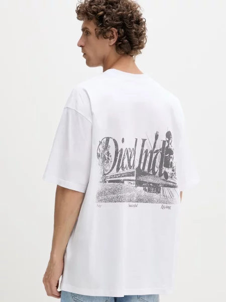 Diesel tricou pentru bărbați din alb