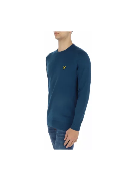 Sweter Lyle & Scott niebieski