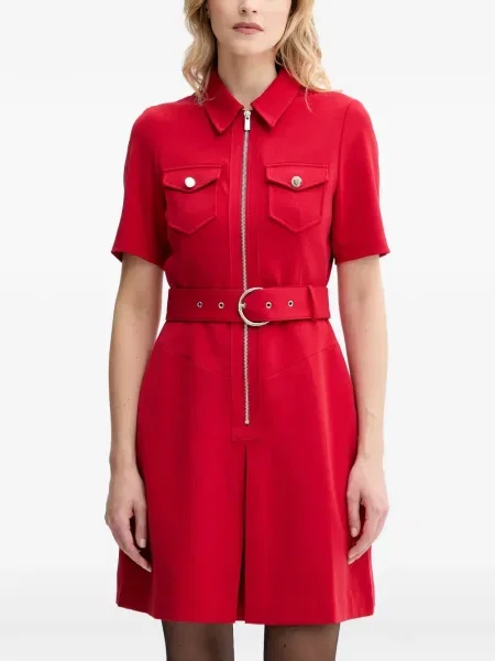 Cu centură rochie mini Morgan roșu