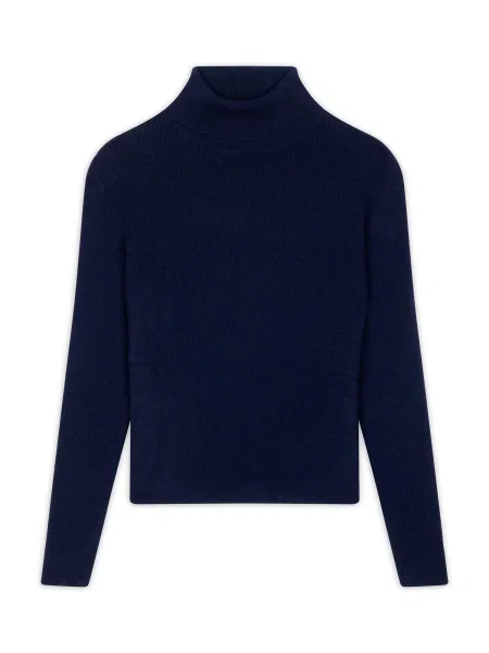 JUST CASHMERE Svetr Lanais námořnická modř