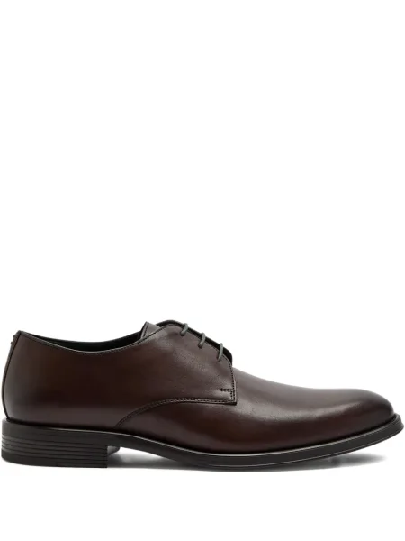 Pantofi derby Paul Smith din piele maro