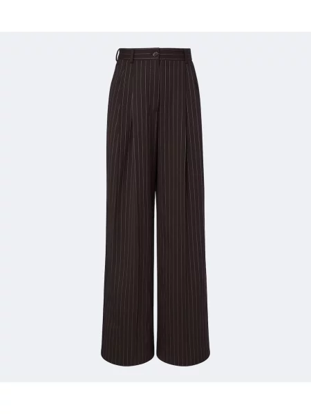 Pantaloni Dolce&gabbana de lână maro
