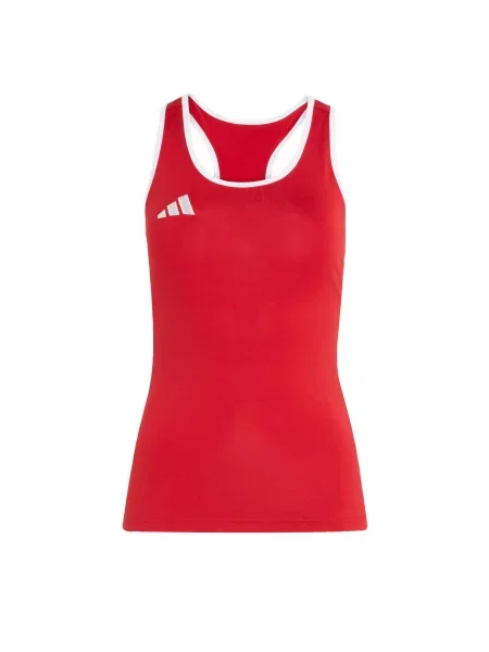 ADIDAS PERFORMANCE Sportski top svijetlo crvena bijela