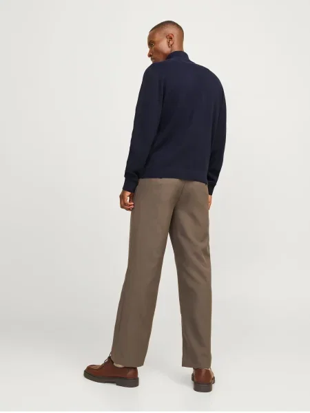Светр JACK & JONES BLAMILANO STITCH KNIT HALF ZIP темно-синій синій