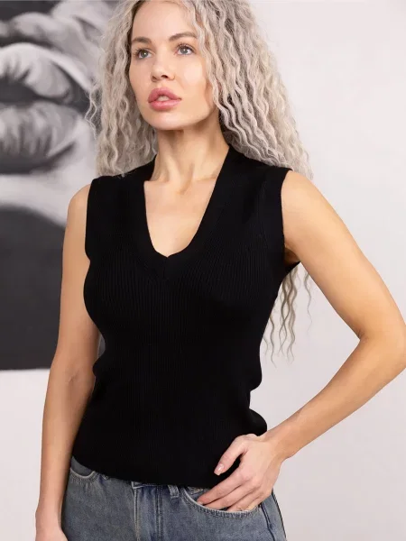 Leinle Жилет чорний