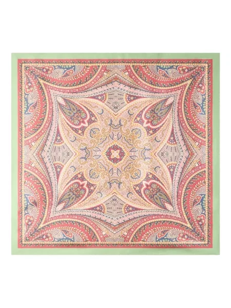 Šal Etro s printom s paisley uzorkom crvena