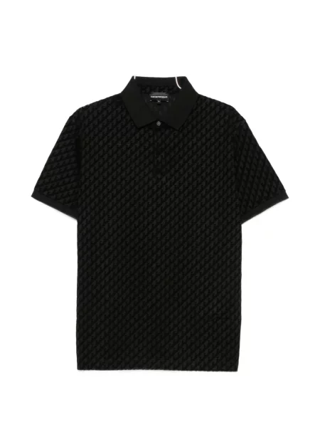 Scurt tricou polo Emporio Armani negru