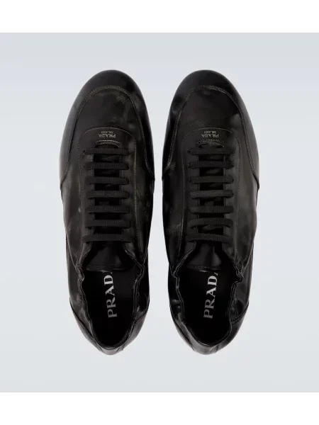 Sneakerși Prada din piele negru