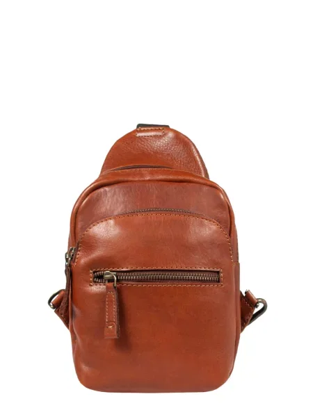 Кожаная сумка Ashwood Leather коричневая