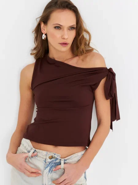 Cool & Sexy Top hnedá