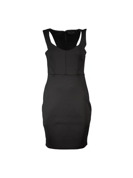 Mała mały sukienka mini Guess z dekoltem w łódkę czarna