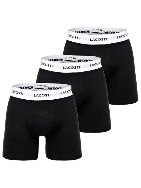 LACOSTE Boxerky černá bílá
