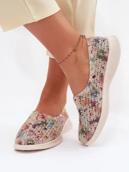 Mokasini Evento iz semiša bež