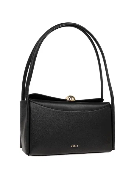 Geanta de piele Furla din piele negru