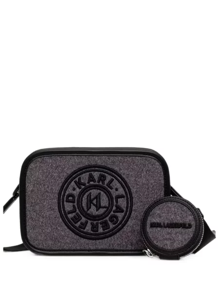 Curea Karl Lagerfeld cu autograf gri