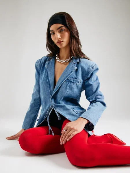 Hoermanseder x About You Blejzer denim modrá