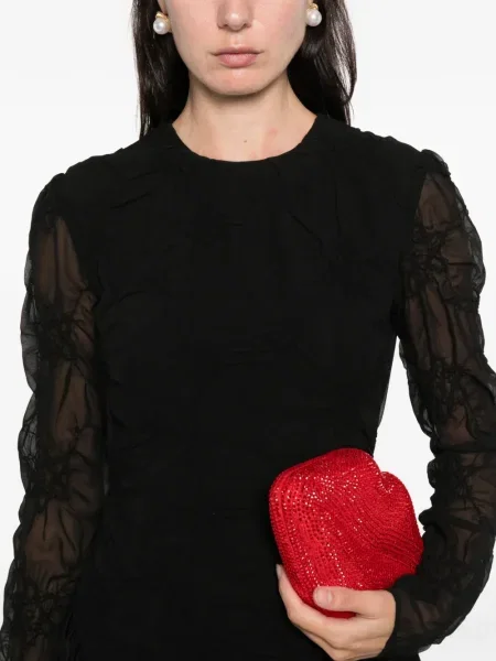 Rochie mini Stine Goya cu model floral de costum negru