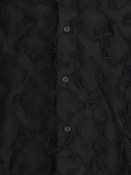 Дълго риза Séfr с ресни кепър черно