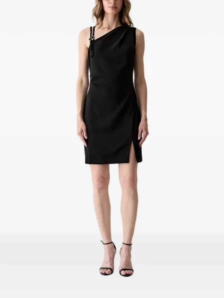 Rochie mini Guess cu cataramă asimetrică negru