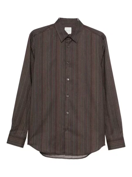 Πουκάμισο Paul Smith καφέ