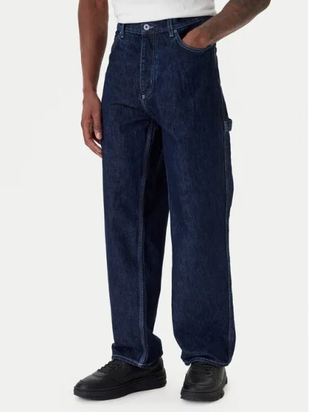 HUGO Blugi Carpenter Bleumarin Baggy Fit