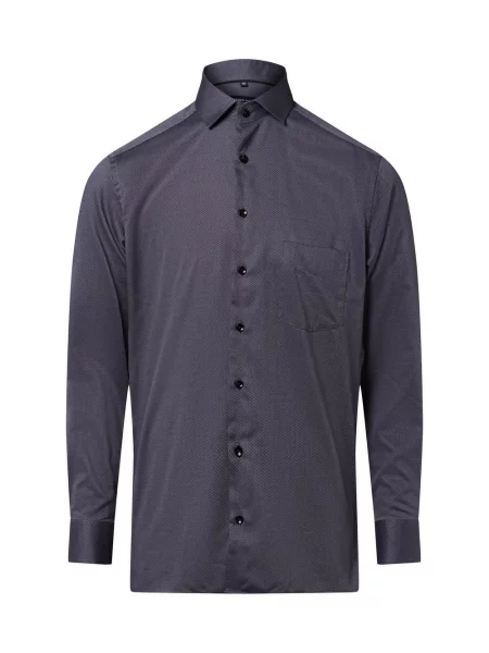 Andrew James koszula biznesowa non-iron Mężczyźni Regular Fit wzorzysty 39 szary