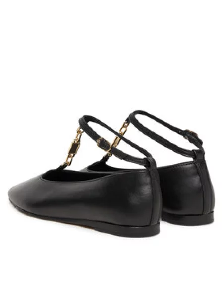 Balerinke Tommy Hilfiger Th-Bar Chain Ballet črna