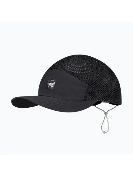 Кепка з козирком BUFF 5 Panel Air saret black чорна