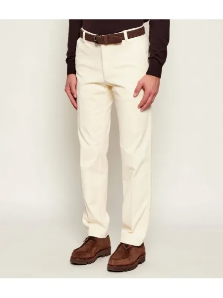 BOSS BLACK Pantaloni chino C-Kent | Straight fit | catifea reiată negru