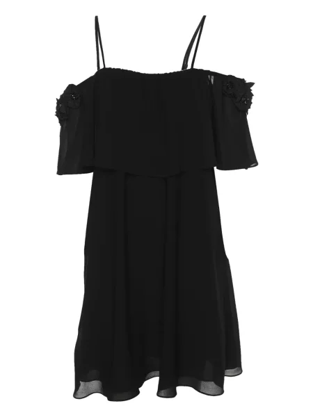 Top Badgley Mischka w kwiatki czarny