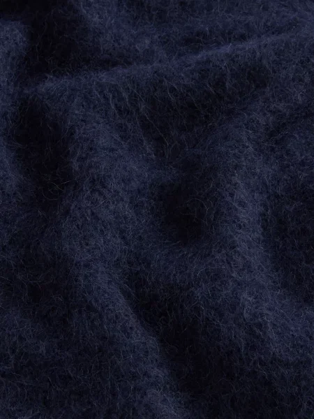 Cardigan Woolrich cu decolteu în V albastru