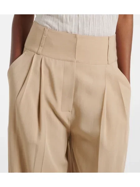 Pantaloni Toteme drapate bej
