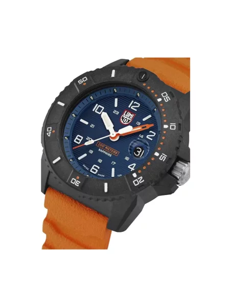 Lniany zegarek Luminox pomarańczowy