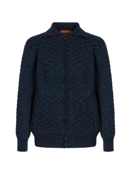 Cardigan Missoni tricotate albastru