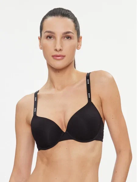 Boss Сутиен с банели черен